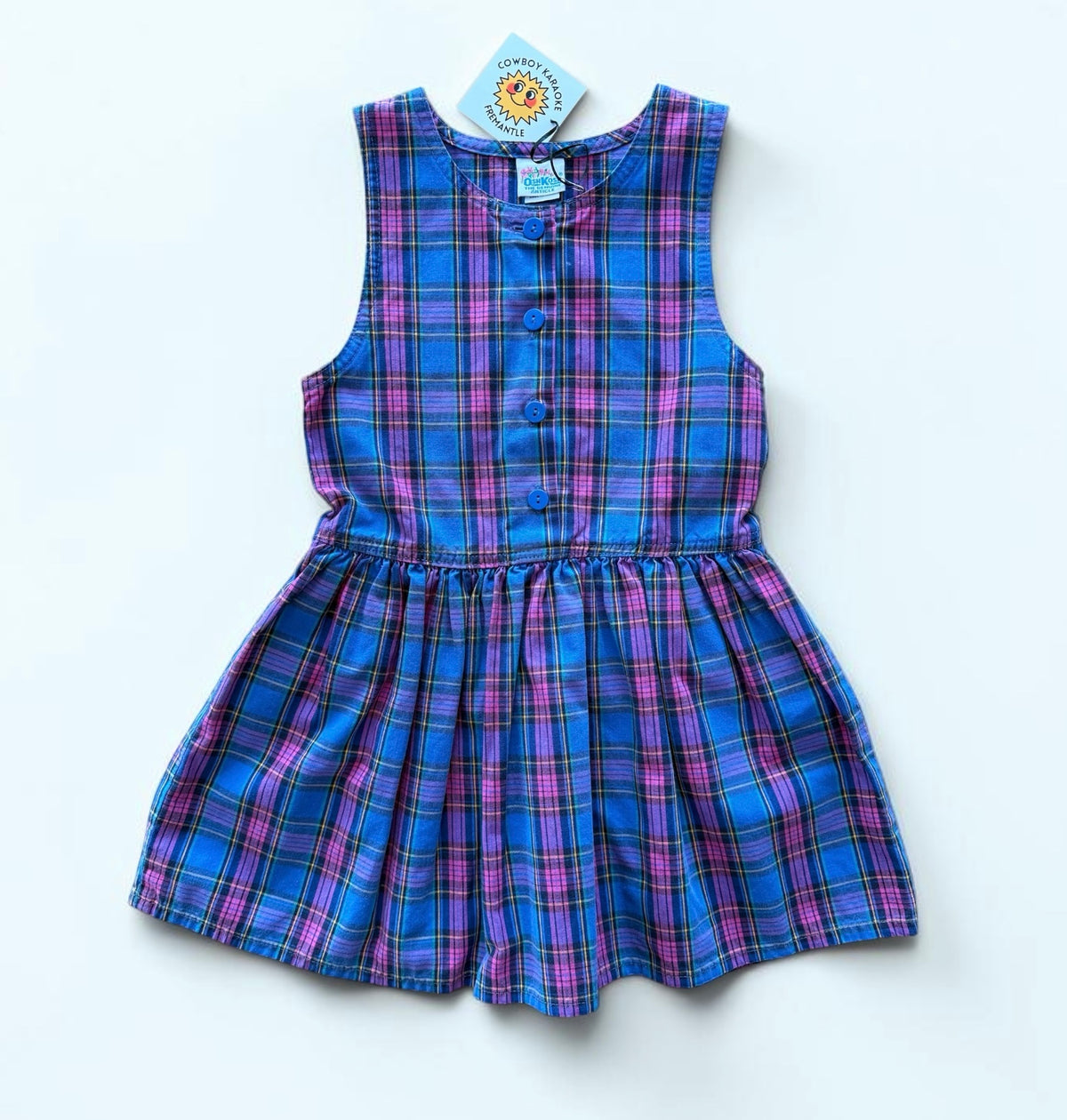 Kids Vintage Oshkosh Plaid Dress