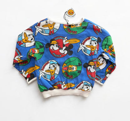 KidsVintage Disney Reversible Jumper Mickey Mouse & Friends - Size 4/5