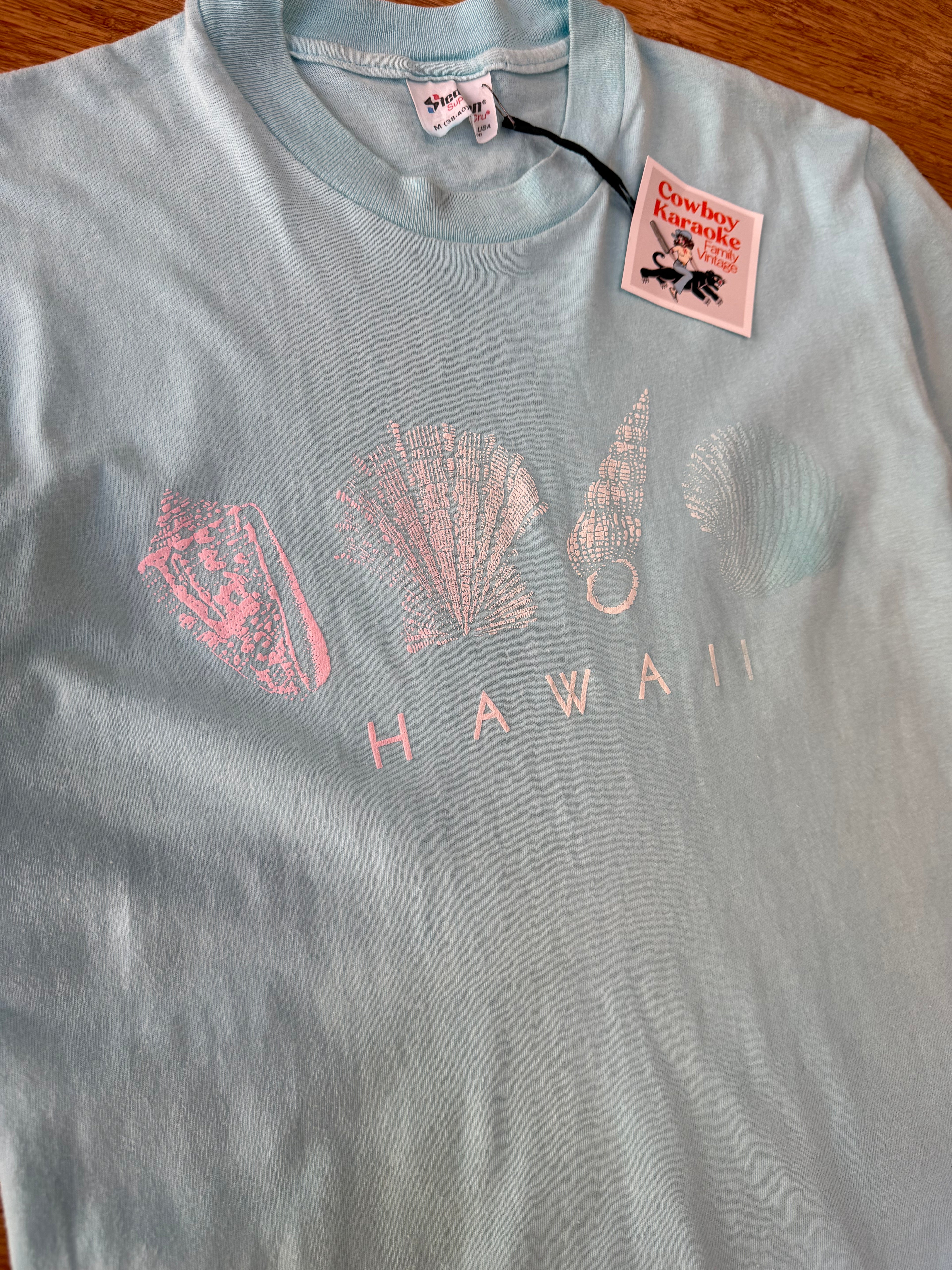 Vintage Hawaii Seashells Tee Size Medium