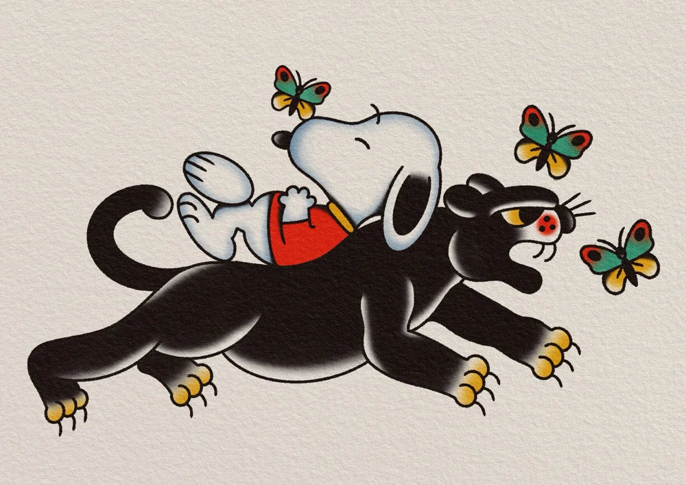 Limited Edition StaceyAnn A4 Print Snoopy Panther