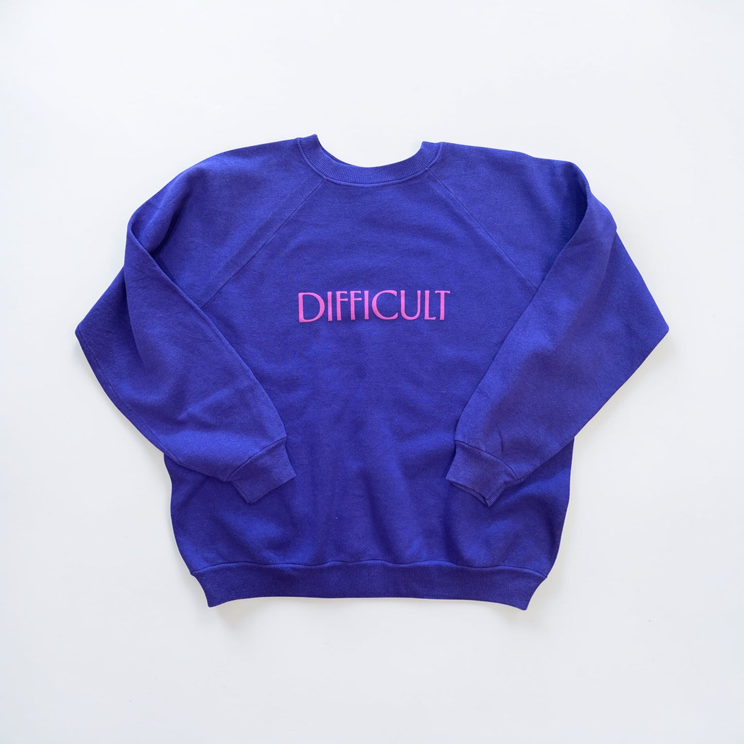 Difficult Pullover Purple Large