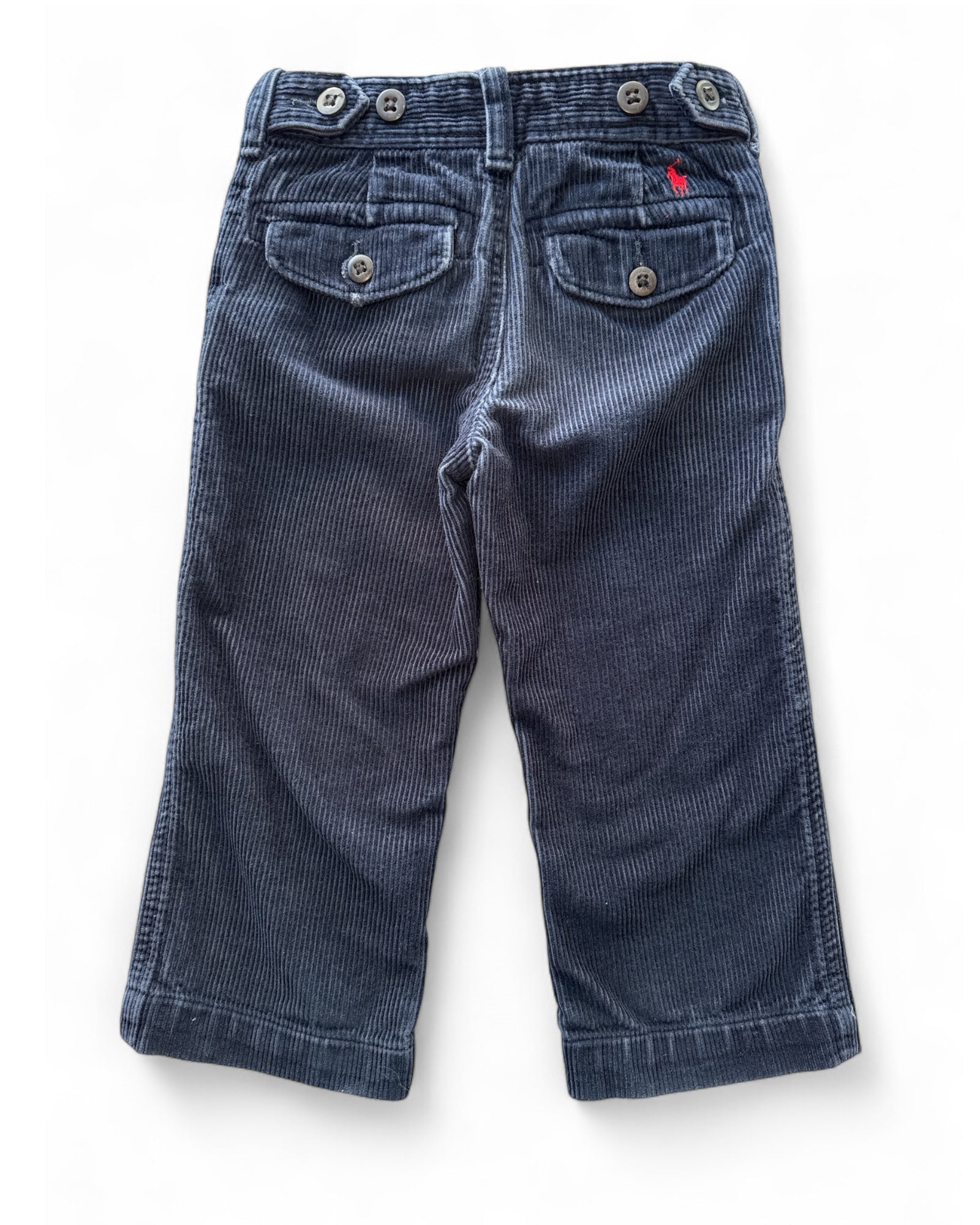 Kids Vintage Ralph Lauren Cord Pants Navy Size 2
