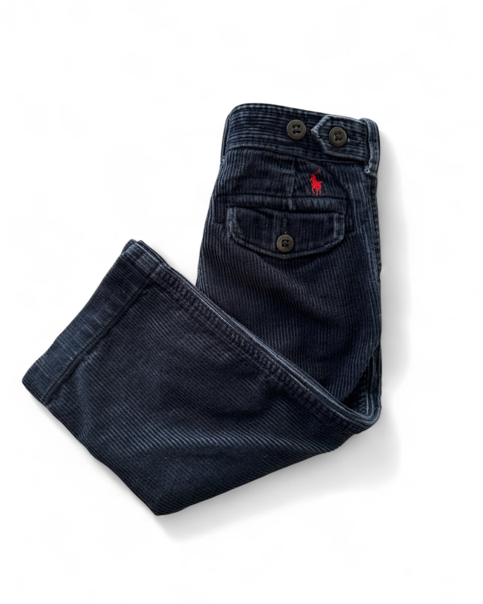Kids Vintage Ralph Lauren Cord Pants Navy Size 2