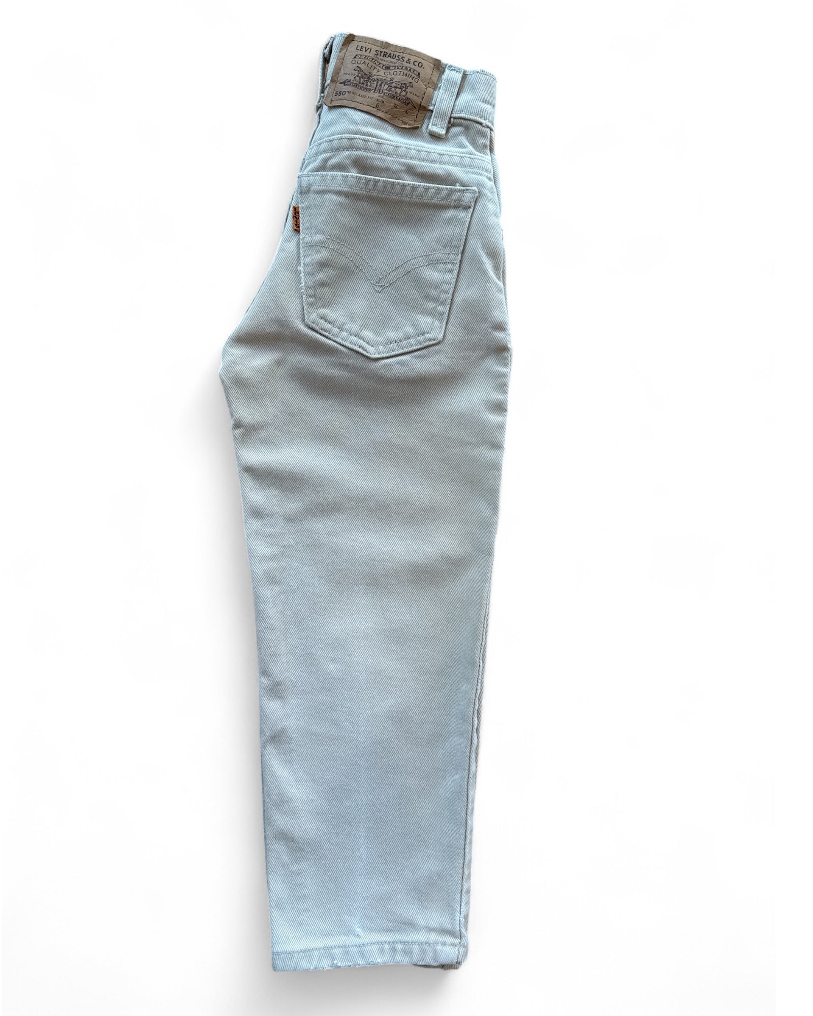 Kids Vintage Levi Jeans 550 Taupe Size 3-4