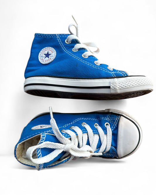 Kids Converse Hightop Blue Size 8 US
