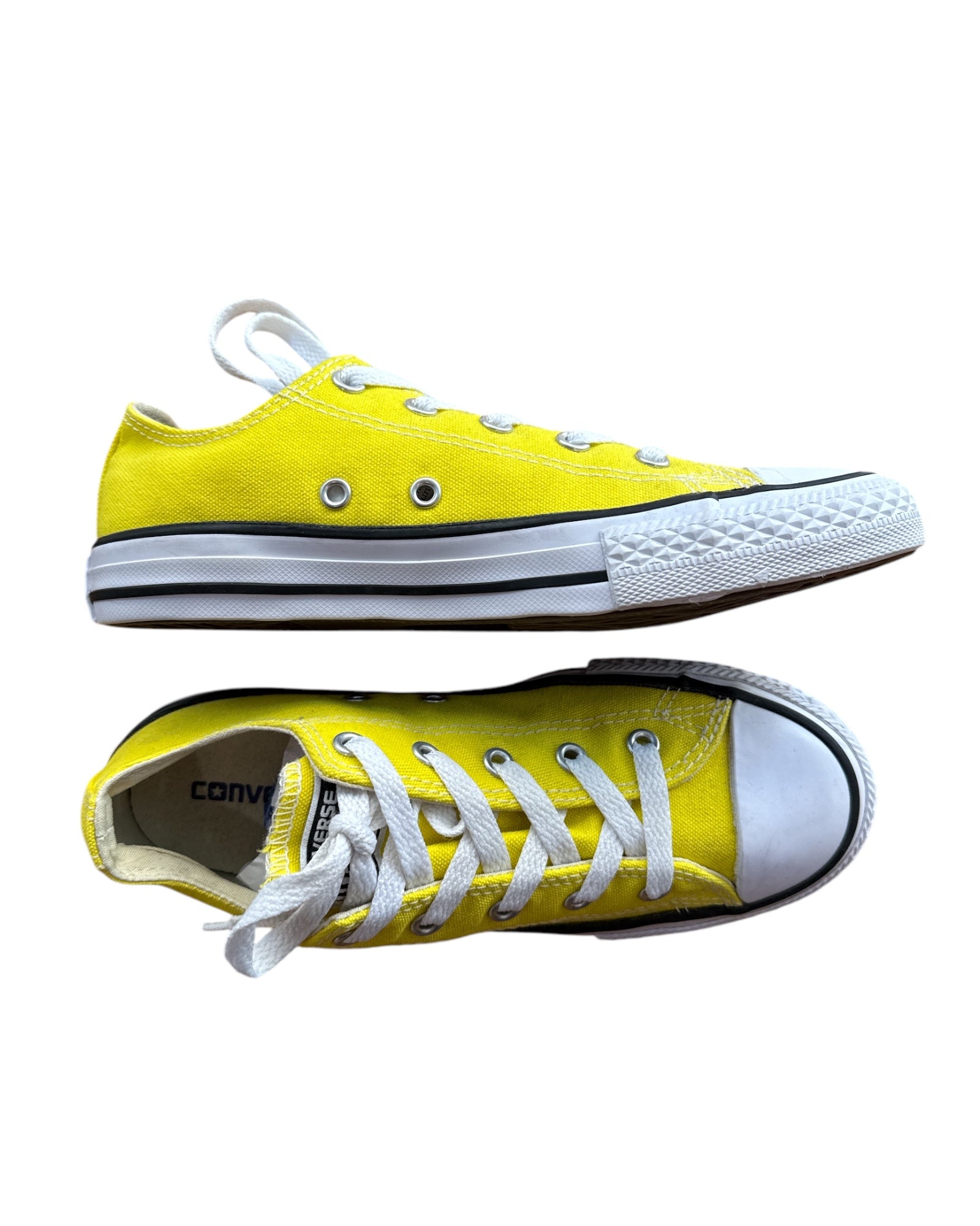 Kids Converse Shoes Yellow Size 2.5 US
