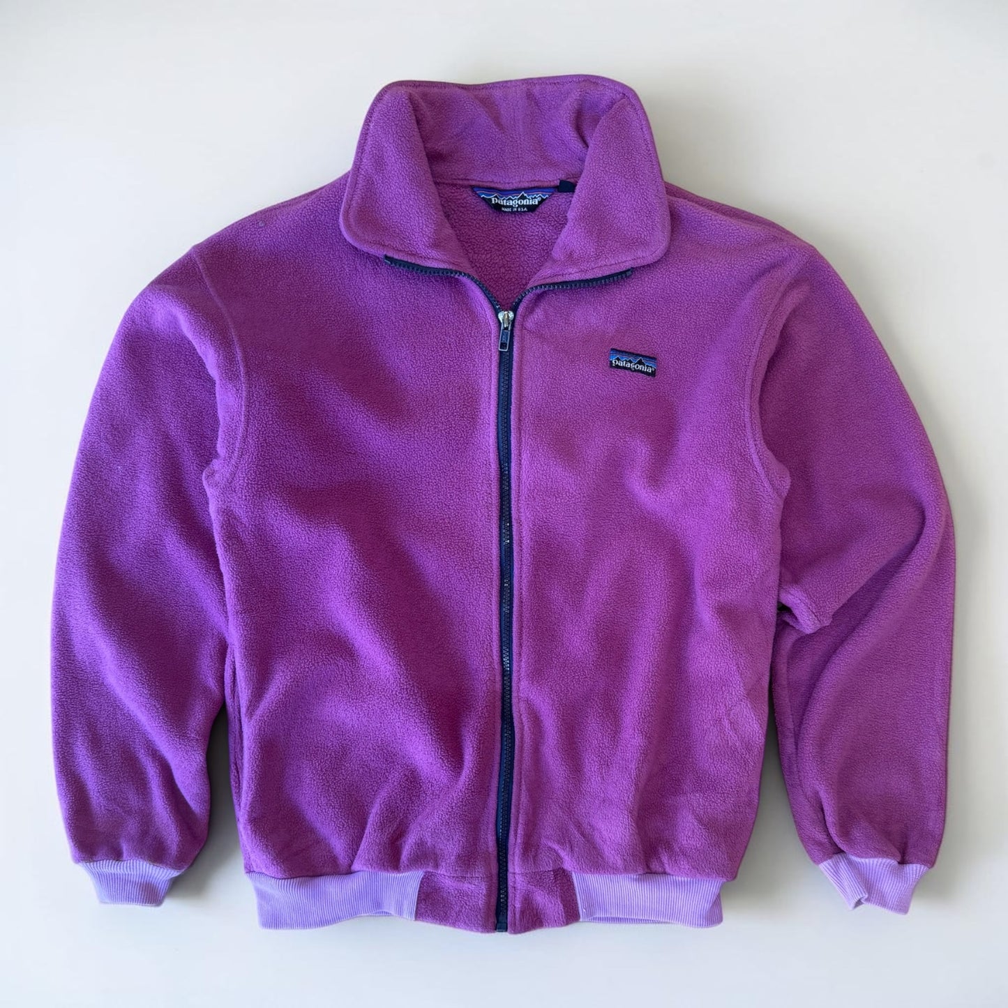 Vintage Patagonia Synchilla Fleece Jacket Purple USA Made Women’s S/M