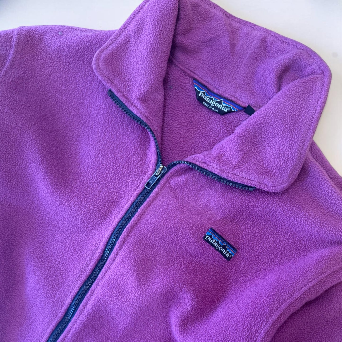 Vintage Patagonia Synchilla Fleece Jacket Purple USA Made Women’s S/M