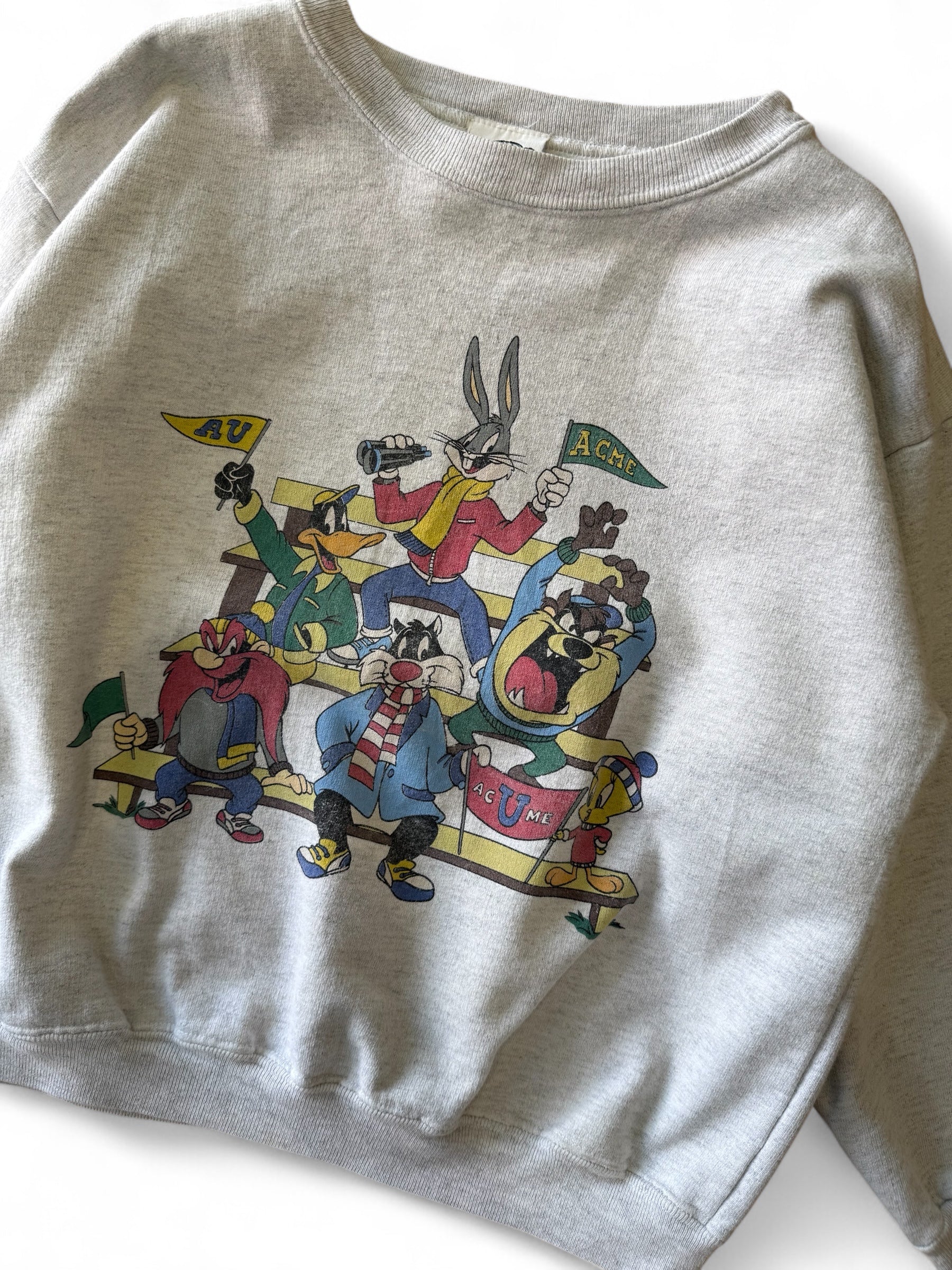 Vintage 1992 Looney Tunes Kids Crewneck | Acme USA Sweatshirt Size 6-10