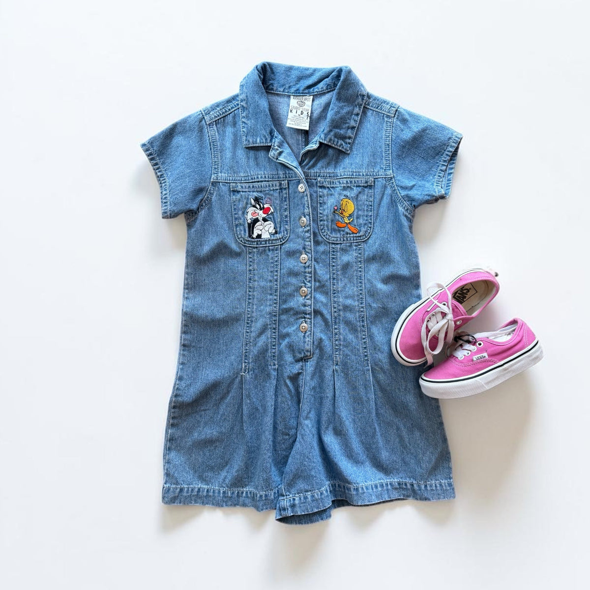 Girls Vintage Warner Bros Romper - Size 6/8