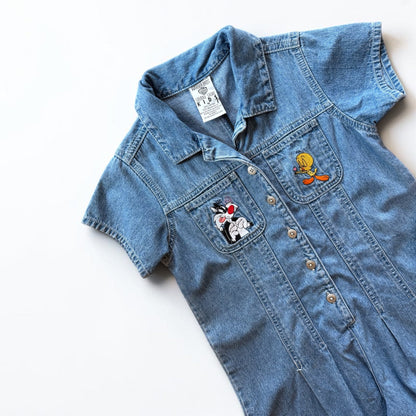 Girls Vintage Warner Bros Romper - Size 6/8