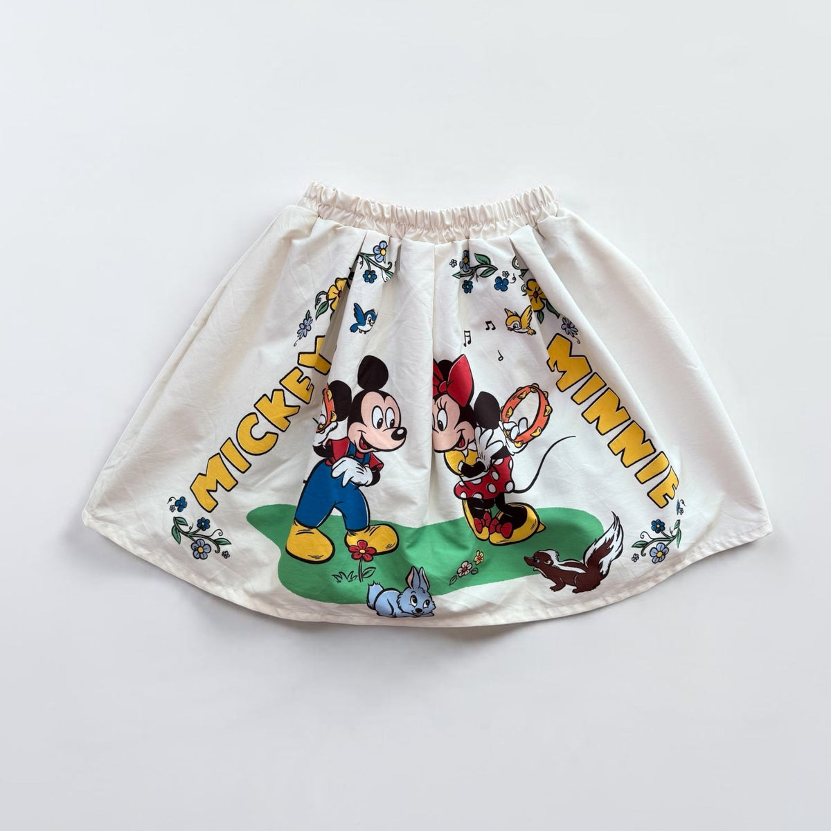 Kids Vintage Mickey & Minnie Disney Skirt - Size 7/8