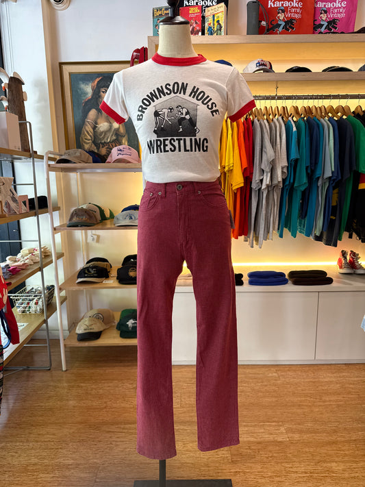 Vintage Brownson House Wrestling Ringer Tee - Size Small