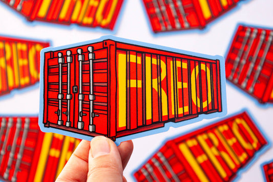 Freo Shipping Container Sticker
