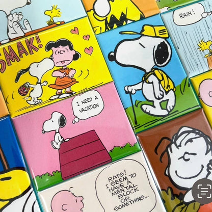 Up-cycled Peanuts Fridge Magnets