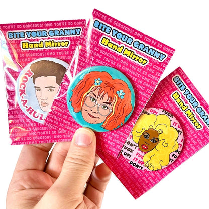 Dolly Hand Pocket Mirror