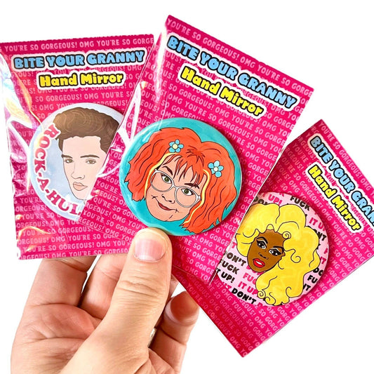 Dolly Hand Pocket Mirror
