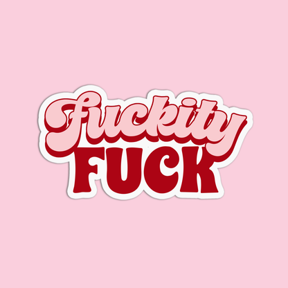 Bitchin' Girls Fuckity Fuck Vinyl Textured Sticker