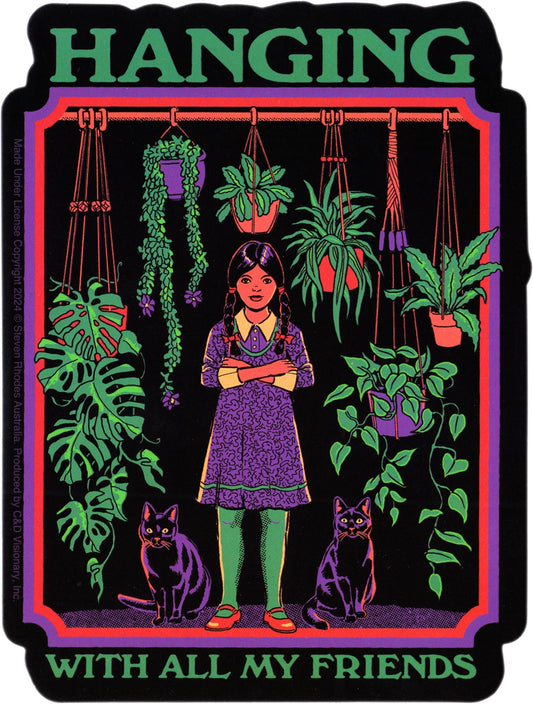 Sticker - Steven Rhodes - Hanging With All My Friends - Cats