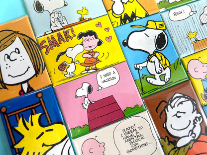 Up-cycled Peanuts Fridge Magnets