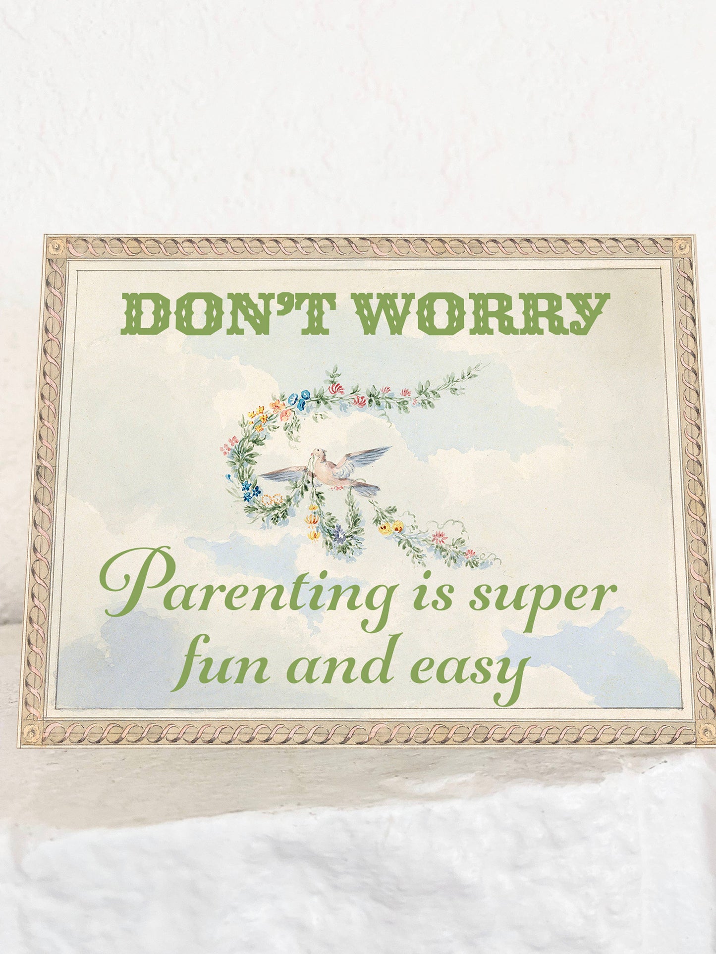 Parenting is Easy and Fun - Funny Card for New Parents