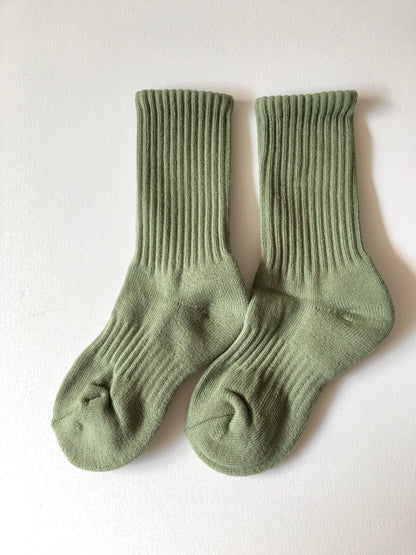 KIDS ATHLETIC SOCKS: Chocolate