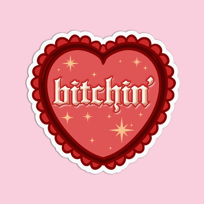 Bitchin' Girls Bitchin Vinyl Textured Sticker