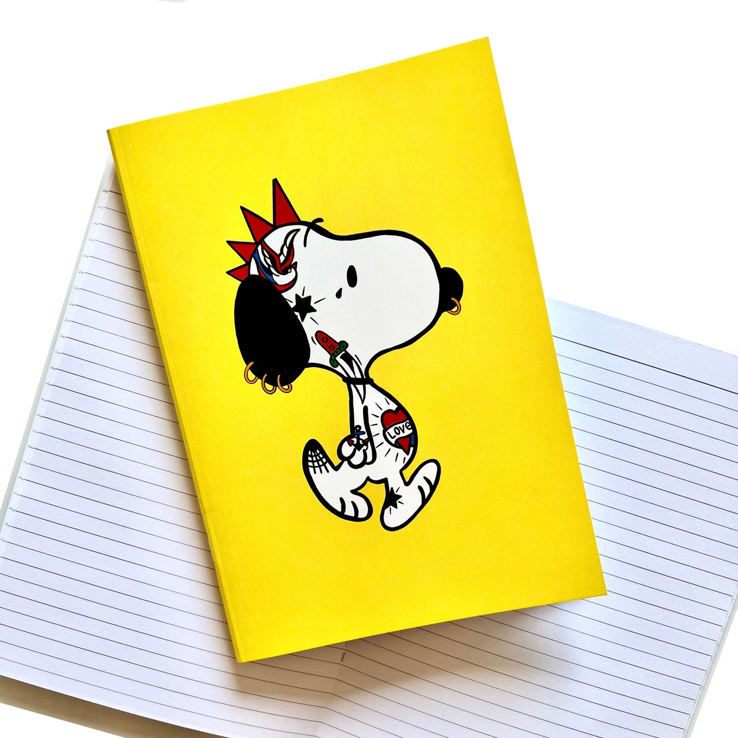Punk Rock Tattoo Beagle A5 Notebook
