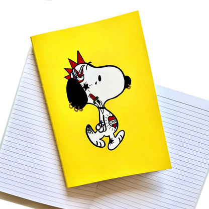 Punk Rock Tattoo Beagle A5 Notebook