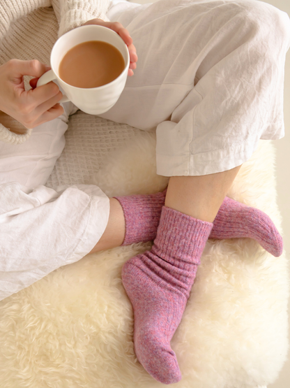 The Comfiest Socks - Heather Rose L/XL
