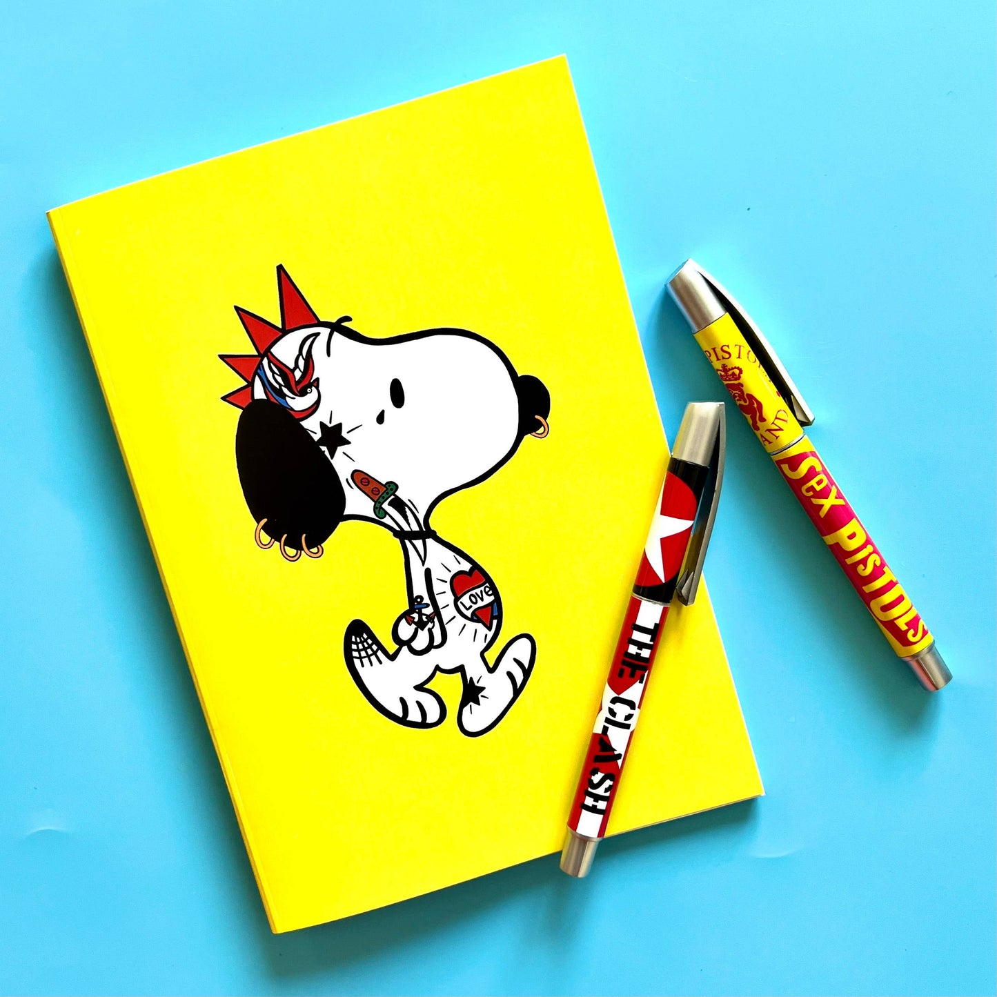 Punk Rock Tattoo Beagle A5 Notebook