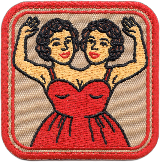 Patch - Circus Conjoined Hilton Twins Carnival Freak Show 3"