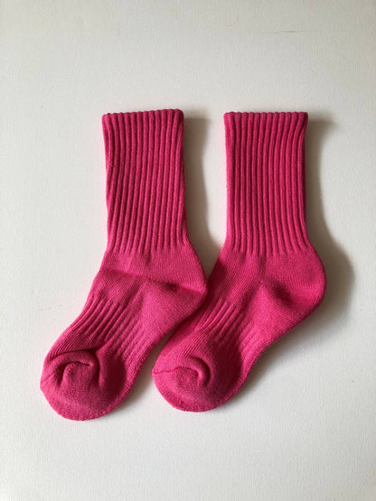 KIDS ATHLETIC SOCKS: Chocolate