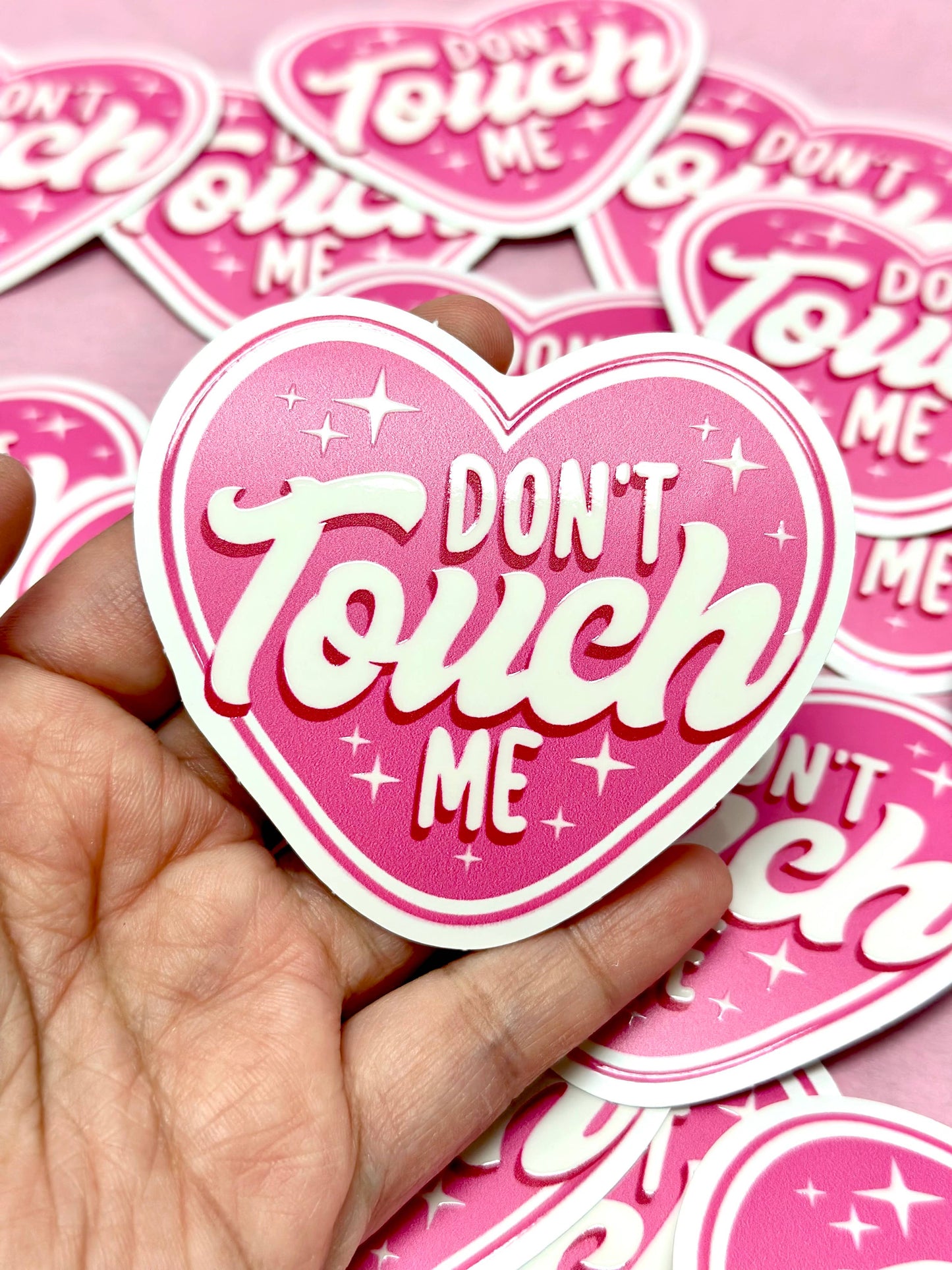 Quote Stickers Don't Touch Me Vinyl Waterproof Stickers