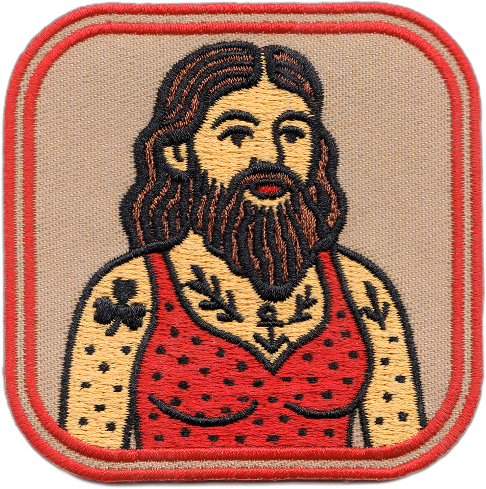 Patch - Circus - Bearded Lady Carnival Freak Show 3"