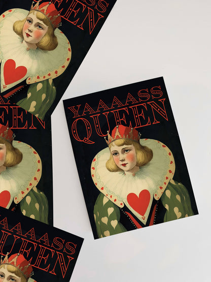 Yaaaassss Queen - Cute Grads Congratulations Birthday Card