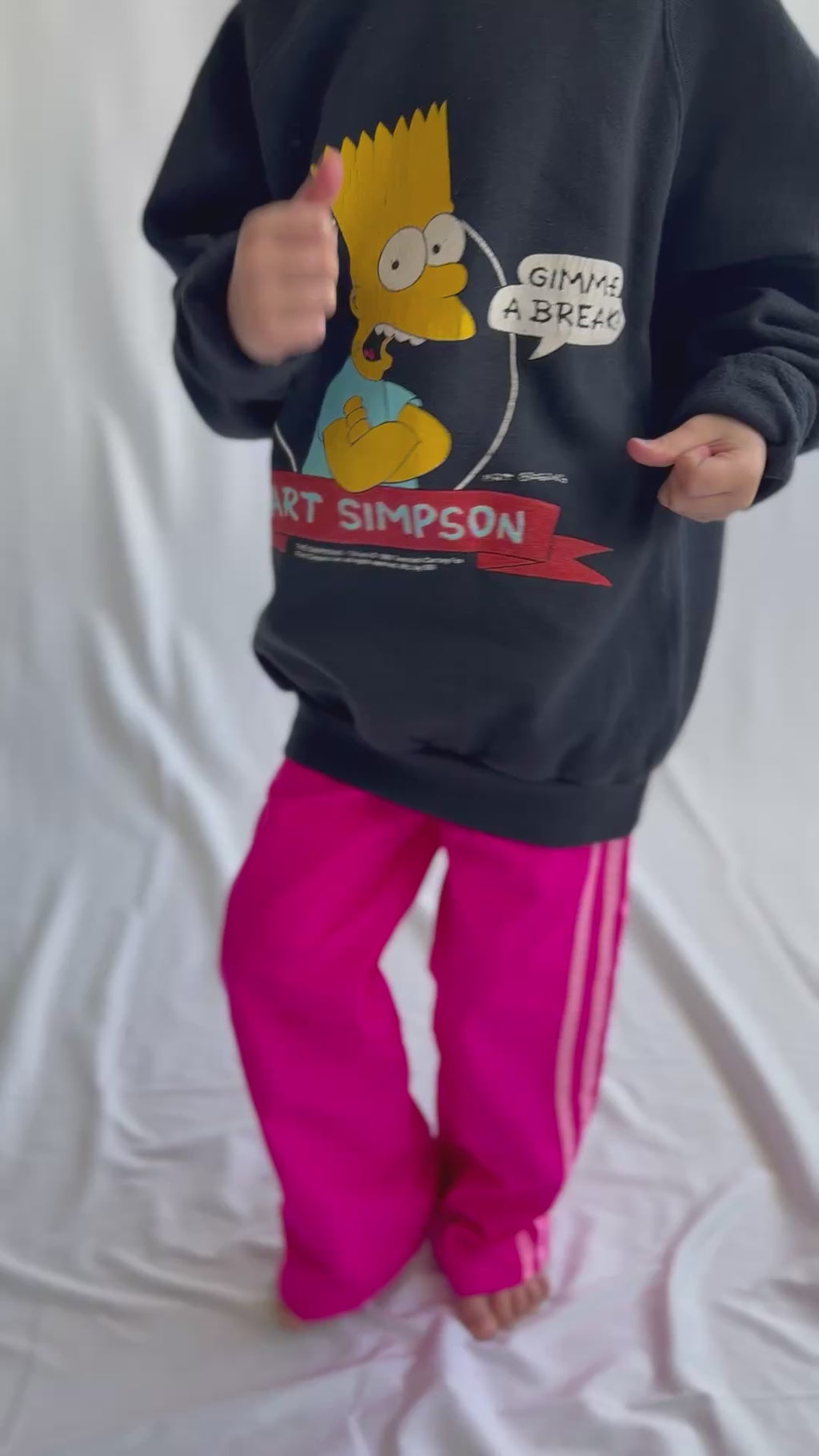 Rare Authentic Bart Simpson Kids Sweatshirt size 8-10